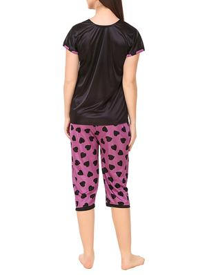 purple satin nightwear set - 13662666 - Standard Image - 3