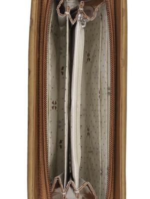 brown leatherette regular clutch - 13665975 - Standard Image - 3