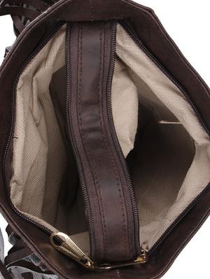 brown leatherette regular sling bag - 13671097 - Standard Image - 3
