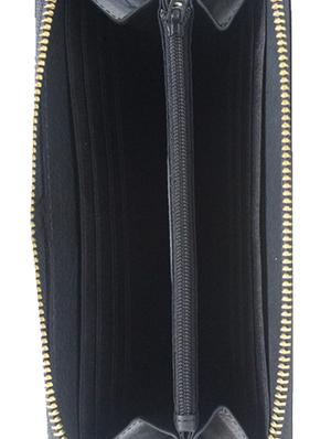 black leather regular clutch - 13671956 - Standard Image - 3