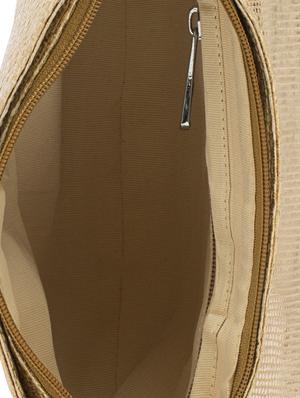 gold canvas structured sling bag - 13671959 - Standard Image - 3