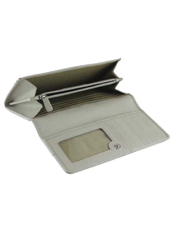 white leather regular clutch - 13672075 - Zoom Image - 3