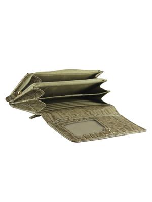 beige leather regular clutch - 13672245 - Standard Image - 3