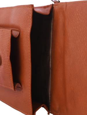 brown leatherette sling bag - 13675876 - Standard Image - 3