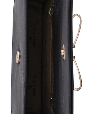 black leatherette regular sling bag - 13675882 - Standard Image - 3