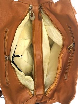 beige cotton regular handbag - 13678001 - Standard Image - 3