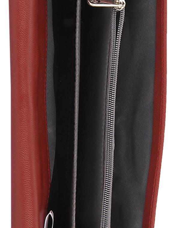 maroon leatherette regular purse - 13681940 - Zoom Image - 3