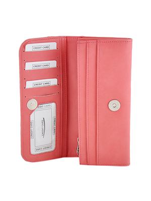 pink leatherette regular clutch - 13682009 - Standard Image - 3