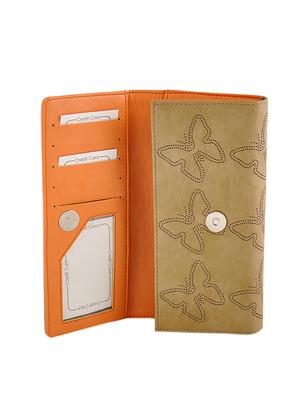 beige leatherette regular clutch - 13682022 - Standard Image - 3