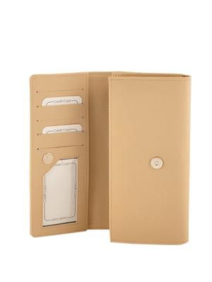 beige leatherette regular purse - 13682041 - Standard Image - 3