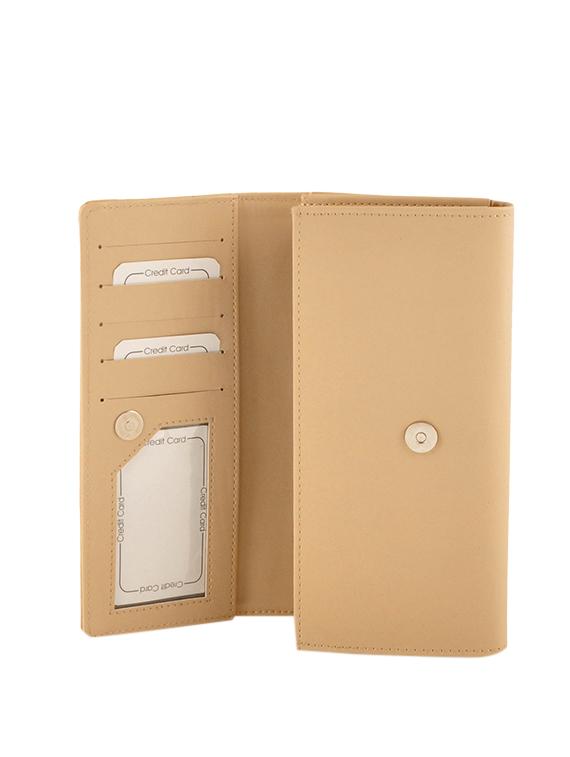 beige leatherette regular purse - 13682041 - Zoom Image - 3