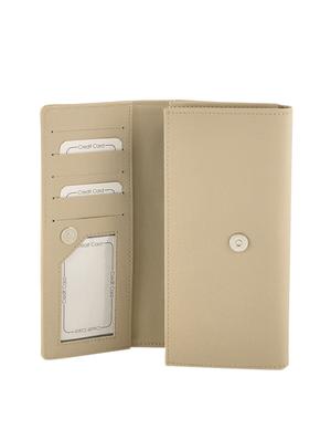 cream leatherette regular clutch - 13682049 - Standard Image - 3