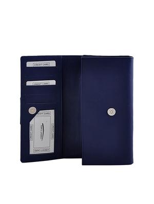 blue leatherette regular purse - 13682072 - Standard Image - 3