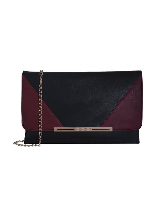 black leatherette regular sling bag - 13688499 - Standard Image - 1