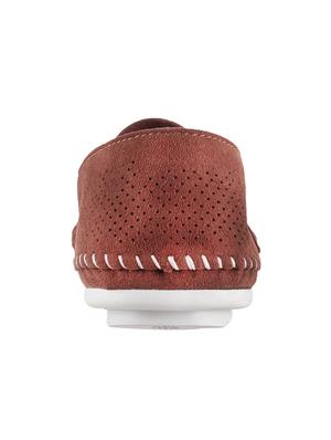 brown synthetic slip on shoes - 13690857 - Standard Image - 3