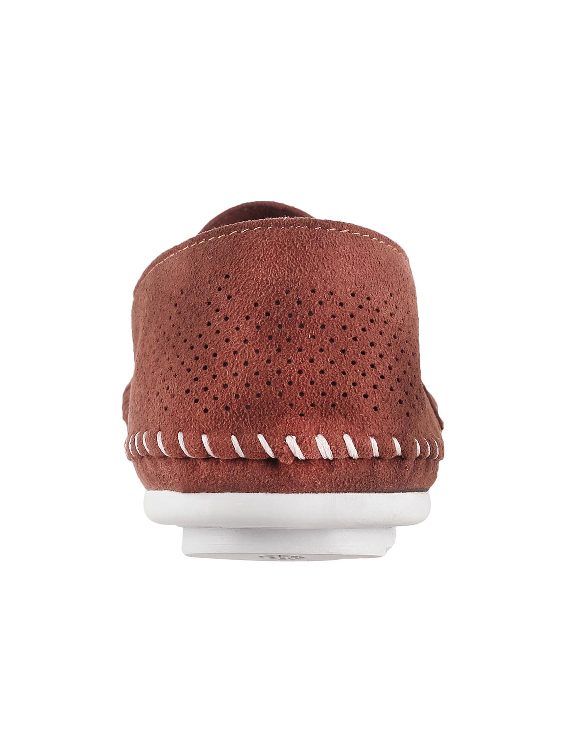 brown synthetic slip on shoes - 13690857 - Zoom Image - 3