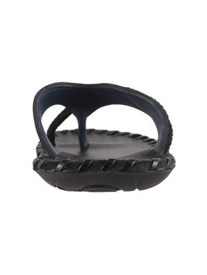 black synthetic & mesh slip on slippers - 13691144 - Standard Image - 3