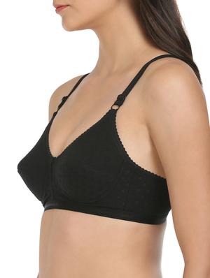 set of 2 black cotton bras - 13694591 - Standard Image - 3