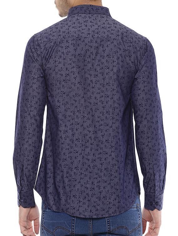 grey cotton casual shirt - 13718597 - Zoom Image - 3