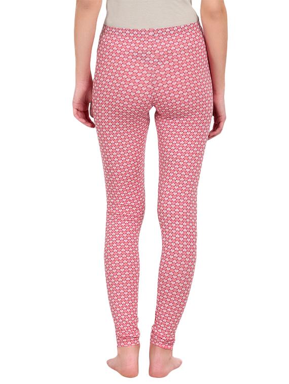 pink cotton spandex leggings - 13723946 - Zoom Image - 3