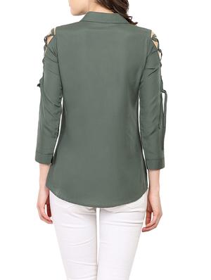 green regular shirt - 13733264 - Standard Image - 3