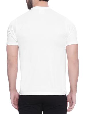 white and grey polyester t-shirt - 13733607 - Standard Image - 3