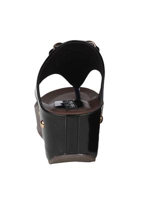 funku fashion black patent wedges - 13733900 - Standard Image - 3