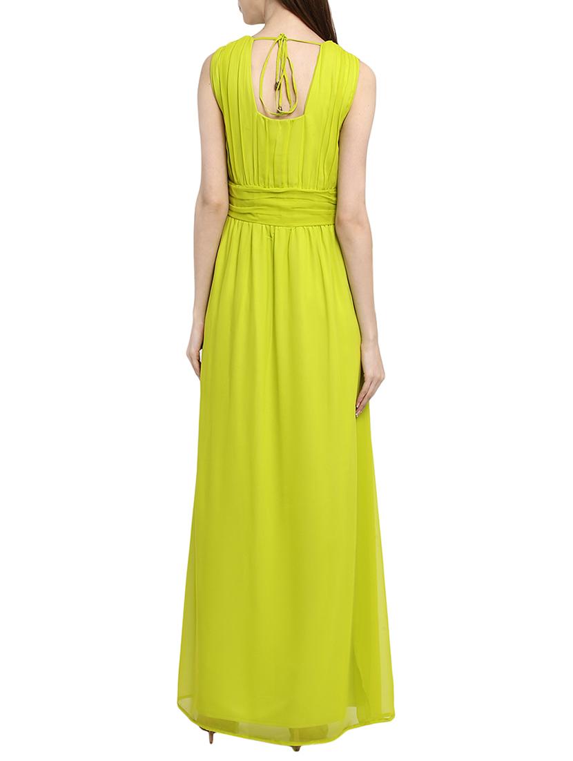 tie back gather detail maxi dress - 13741078 - Zoom Image - 3