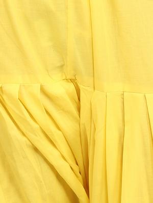 yellow cotton patiyala salwar with dupatta - 13744276 - Standard Image - 3