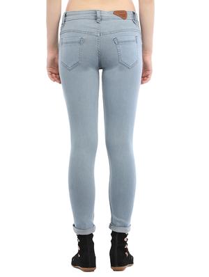 grey knee slit denim jean - 13744423 - Standard Image - 3