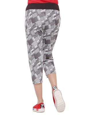 grey cotton capri - 13745455 - Standard Image - 3