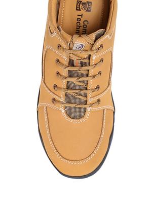 Beige Leather lace up boot - 13745719 - Standard Image - 3