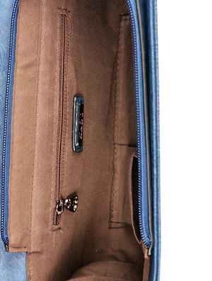 blue leatherette regular clutch - 13746730 - Standard Image - 3