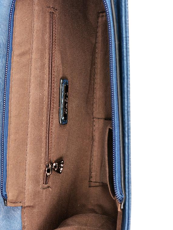 blue leatherette regular clutch - 13746730 - Zoom Image - 3