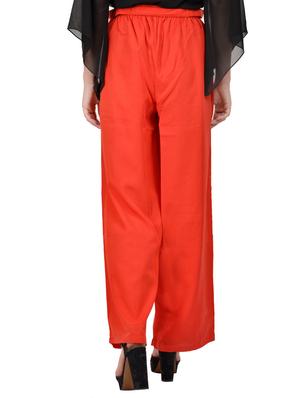red crepe palazzos - 13747309 - Standard Image - 3