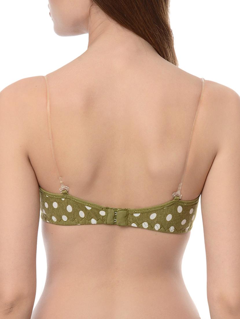 set of 2 multicolored polka dots printed nylon bras - 13748435 - Zoom Image - 3