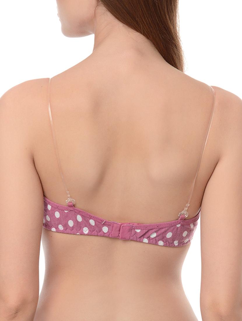set of 2 multicolored polka dots printed nylon bras - 13748438 - Zoom Image - 3