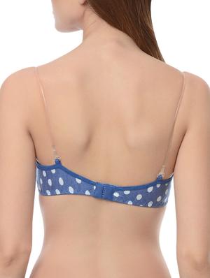 set of 2 multicolored polka dots printed nylon bras - 13748445 - Standard Image - 3