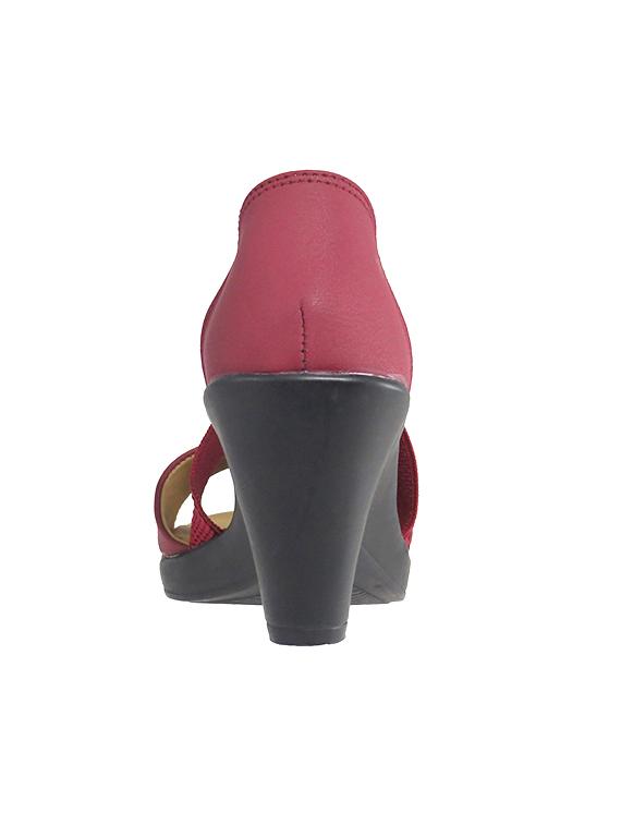 maroon closed back sandal - 13751215 - Zoom Image - 3