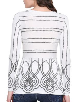 white regular top - 13762738 - Standard Image - 3