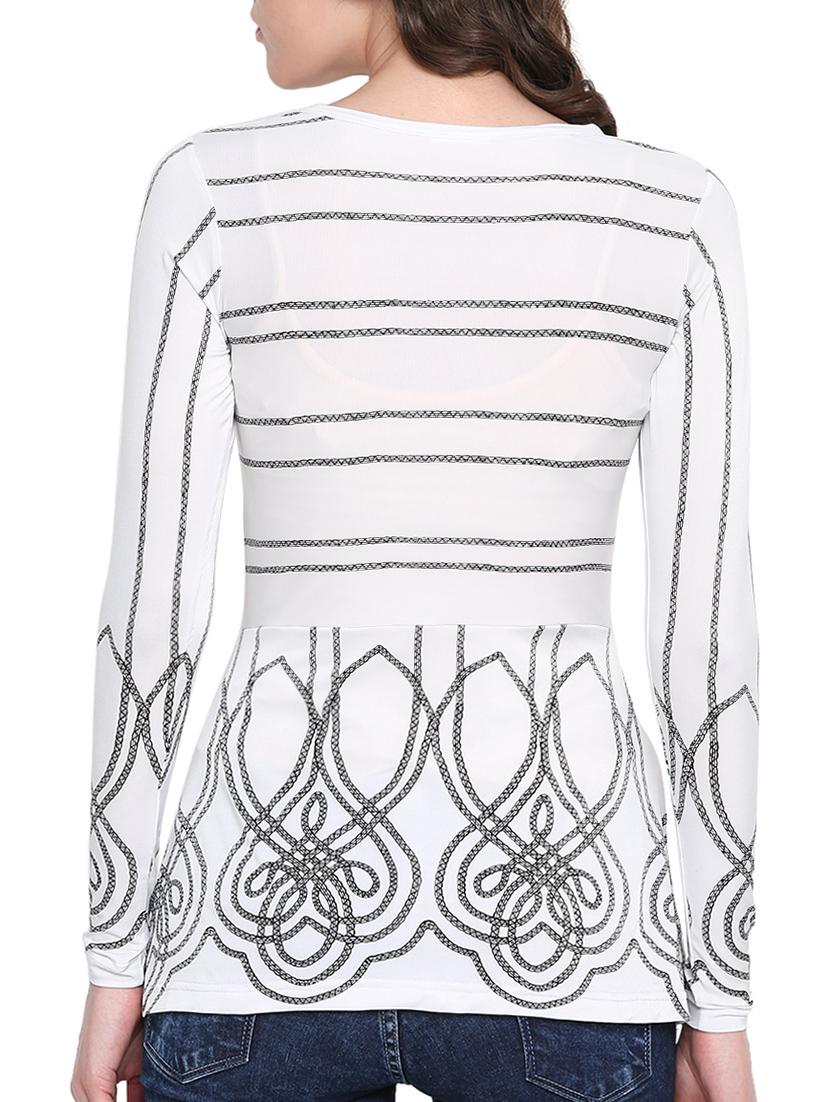 white regular top - 13762738 - Zoom Image - 3