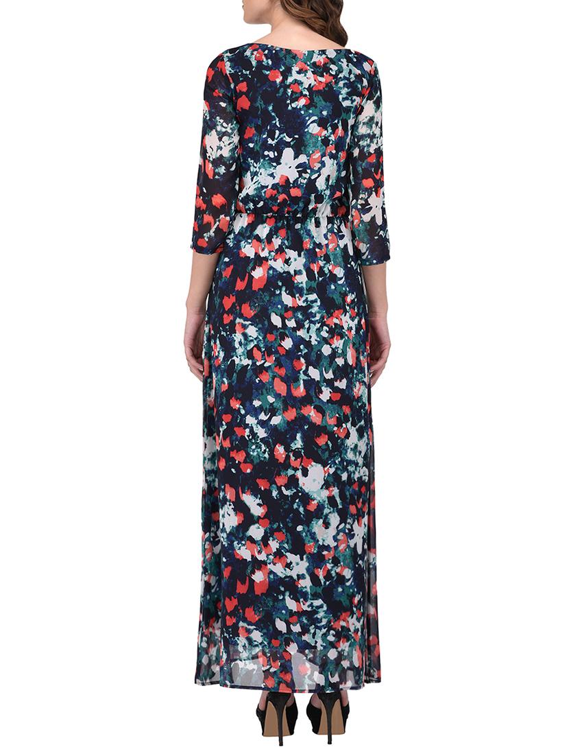 green printed maxi dress - 13773681 - Zoom Image - 3
