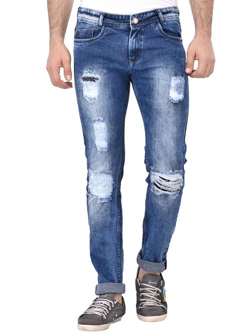 blue denim ripped jeans - 13774528 - Standard Image - 1