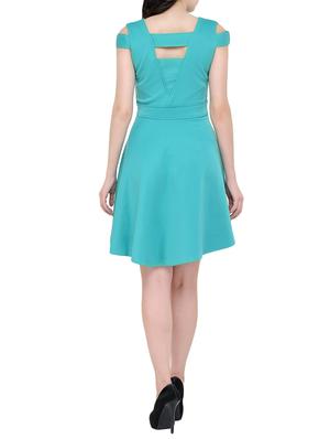green jersey skater dress - 13774713 - Standard Image - 3