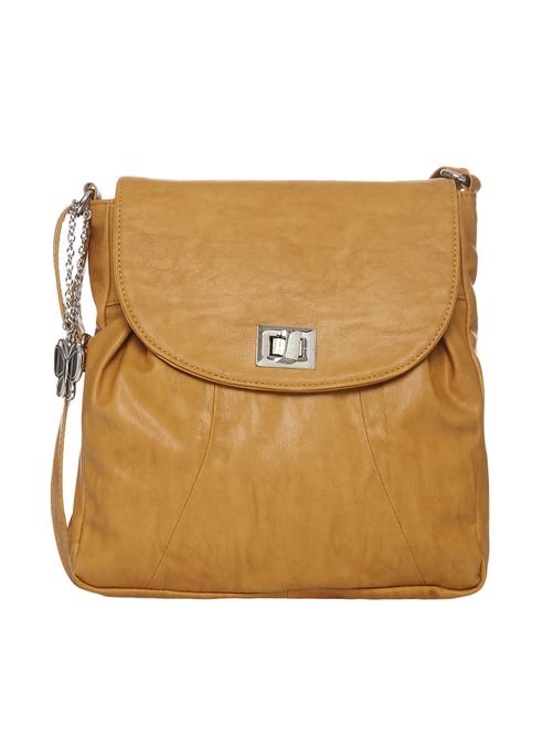 yellow leatherette regular sling bag - 13775727 - Standard Image - 1