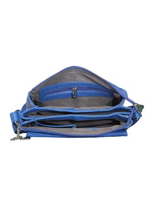 blue leatherette regular sling bag - 13775796 - Standard Image - 3
