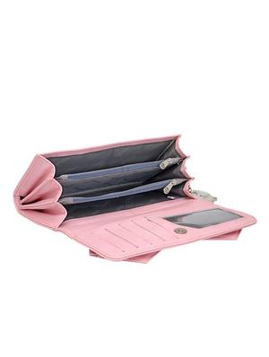pink leatherette regular clutch - 13775953 - Standard Image - 3