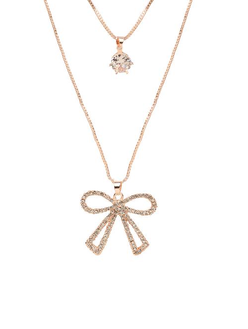 gold metal long necklace - 13789521 - Very Small Image - 1