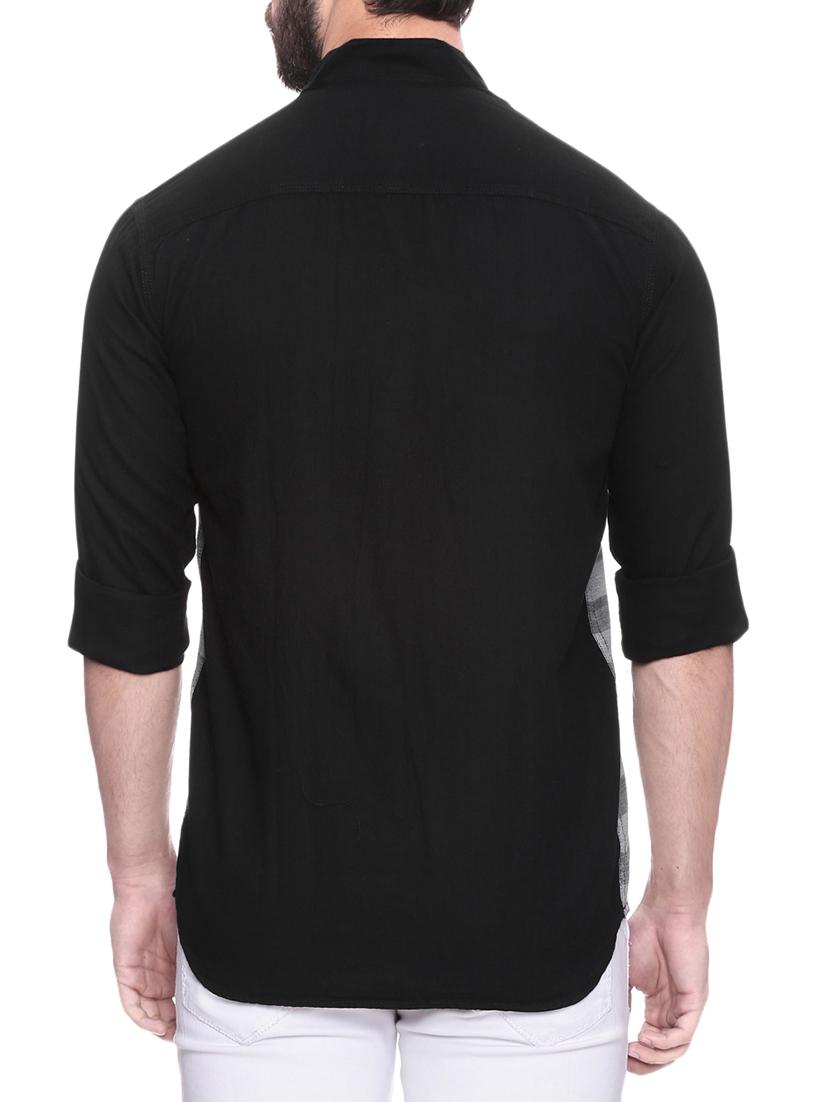 grey striped casual shirt - 13813991 - Zoom Image - 3