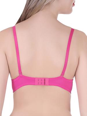 pink cotton push up bra - 13816017 - Standard Image - 3